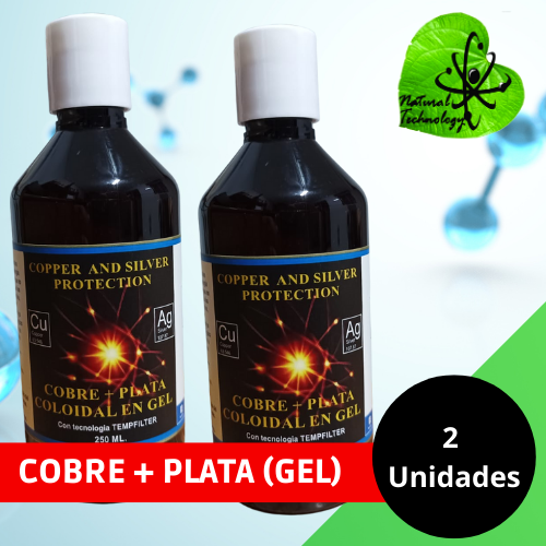 2 Pack Plata/Cobre (Gel)